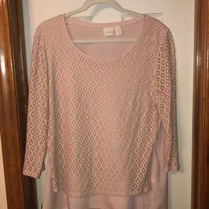 Chico’s lace/polyester top